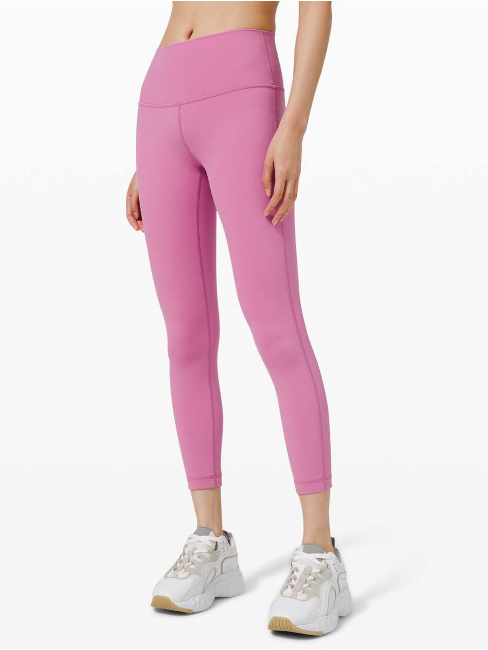 Lululemon Wunder Under High-Rise Pink Performance Leggings 25” size 6